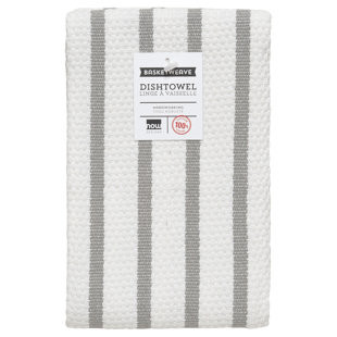 Cotton Stripe Waffle Tea Towel Kitchen Towel