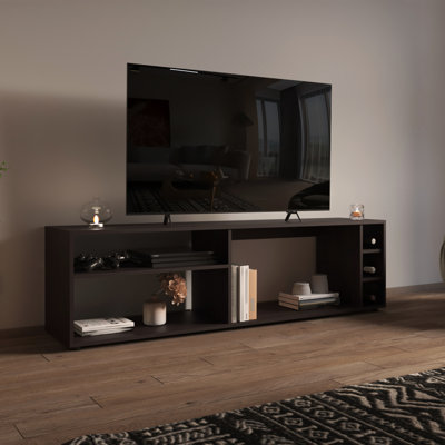 Meuble télé, 6 tablettes, capacité de 60 po
