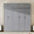 Queen Size Wall Murphy Bed With Top Cabinet,Shelves  And  Wardrobe, Space Saving Foldable Bed,Gray-1338996733