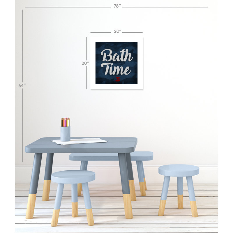Impression sur papier roulée «Bath Time», H 20" x l 20" x P 1"