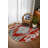Zeira Collection Digital Print Cotton-Polyester Red Gray Moroccan Rug-594025835