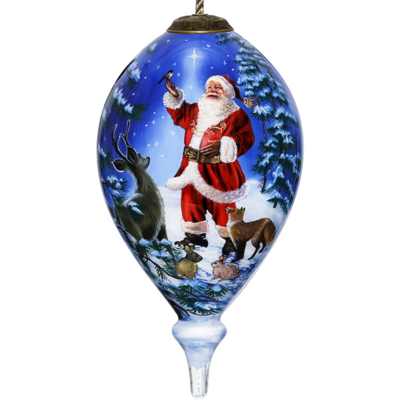 Ornement Starry Heaven and Santa Finial
