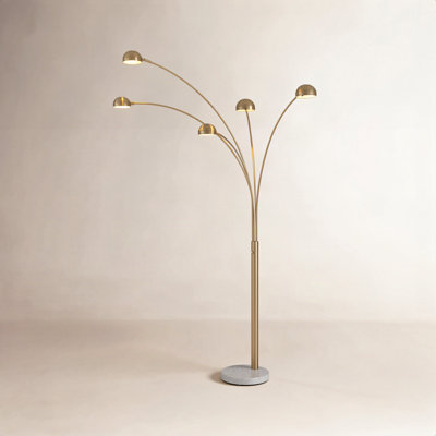 Mushroom 85" Marble Floor Lamp