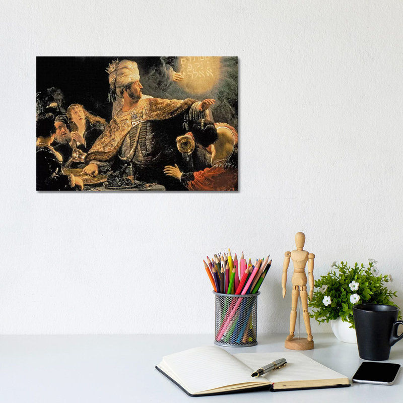 Belshazzar's Feast, C.1636-38 by Rembrandt Van Rijn - Wrapped Canvas Gallery-Wrapped Canvas Giclée