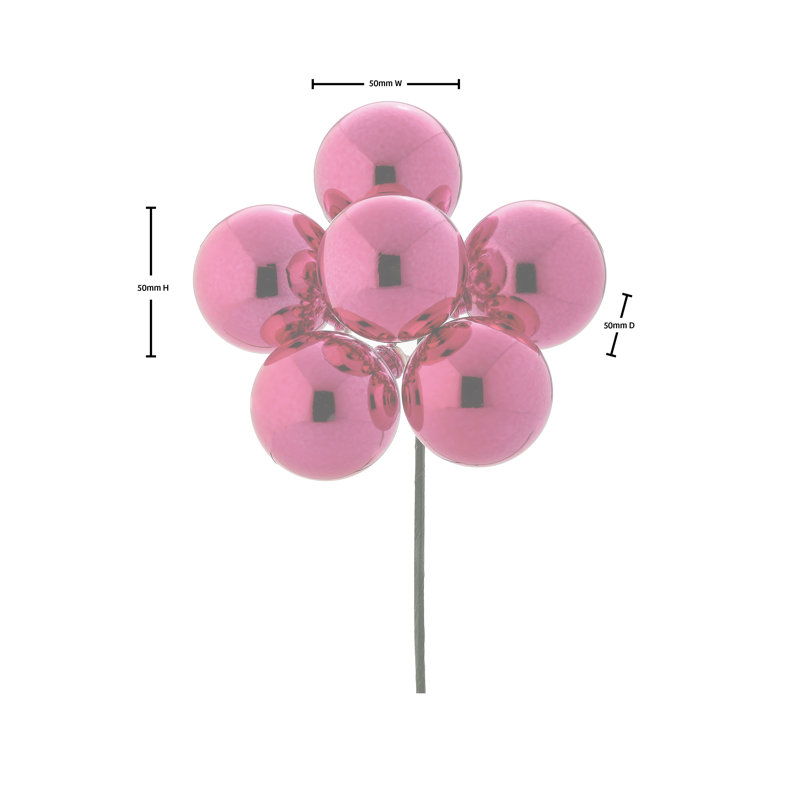 Boule en plastique incassable de 6 boules de 50 mm 