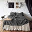 Jupe de lit 100% lin à volants couleur beige, chute de 20 po-550182928-621739338
