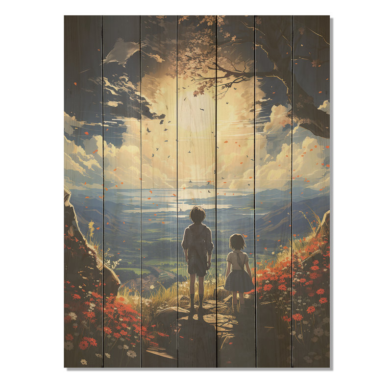 «Sunrise Kid Solutide», impression sur bois, H 44 po x l 34 po