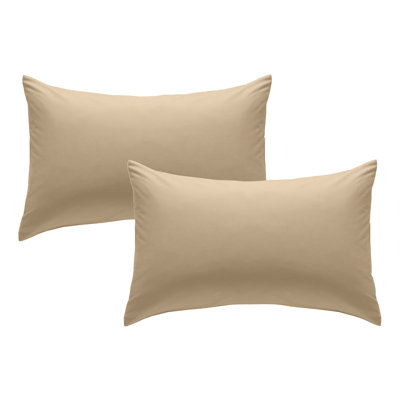 200 Thread Count Cotton Percale Standard Pillowcase Pair