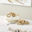 Toscani Paper Woven Knot Decorative Brown Sculpture Set