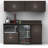 Raised Panel 66'' W x 76'' H Espresso Medium Density Fiberboard (MDF) Kitchen Cabinet Set Ready-to-Assemble