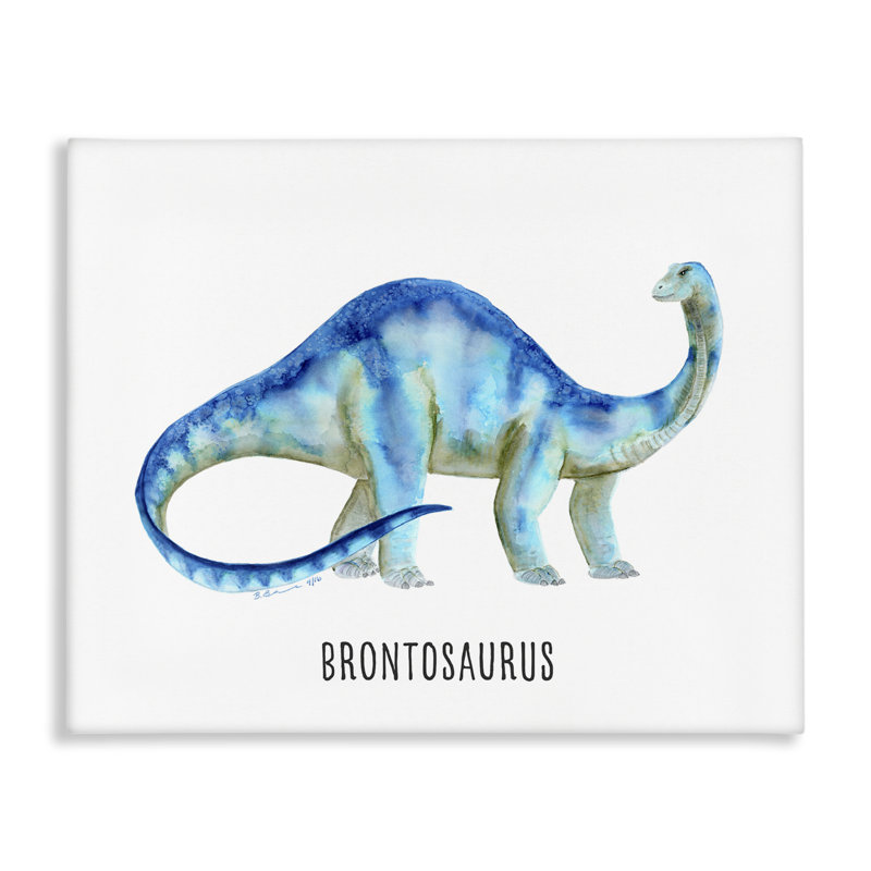  «Brontosaurus Dinosaur Apprendre» par Brett Blumenthal, H 16 po x l 20 po