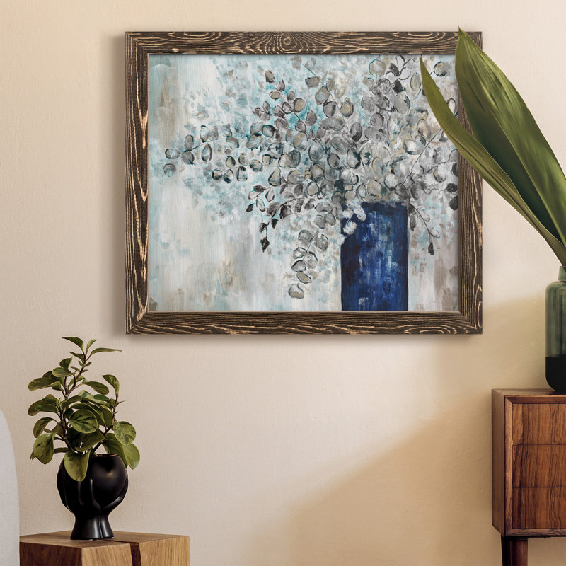 «Eucalyptus réformé», reproduction d'art sur toile encadrée, Noyer, H 20 po x l 17 po x P 1,5 po