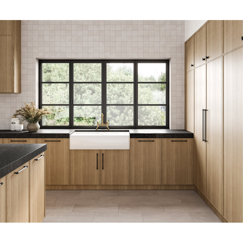 Wave 4" x 4" Porcelain Wall & Floor Tile, Ice