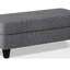 Repose-pieds de style contemporain avec repose-pieds en chenille 1pc