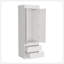 Armoire Tarento, deux tiroirs, finition blanche-1872408344