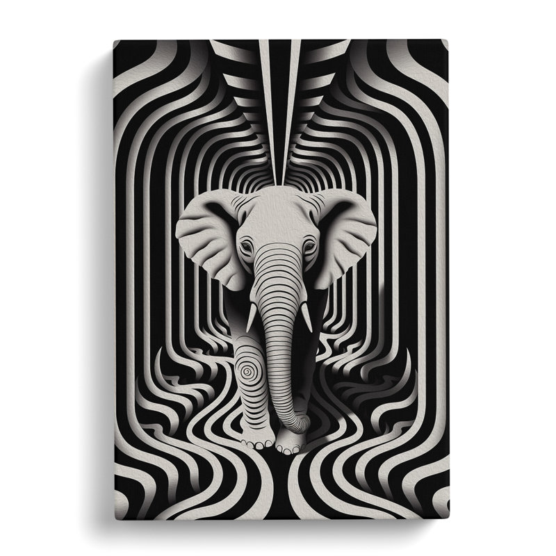 Elephant No.2 - Wrapped Canvas, 60cm H x 40cm W x 3cm D