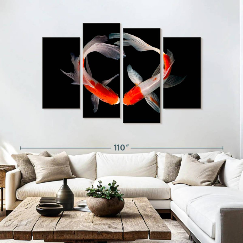 Brampt Koi Fish Love, 54" H x 84" W