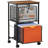 Mesh File Cart With 2 Drawers & Swivel Casters, Lockable Rolling File Organizer Cabinet For Office