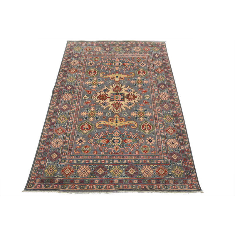Tapis gris nouvel âge en laine 5 pi x 6 pi 10 po Murdie