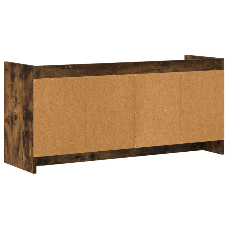 TV Stand for TVs up to 49", Smoked Oak