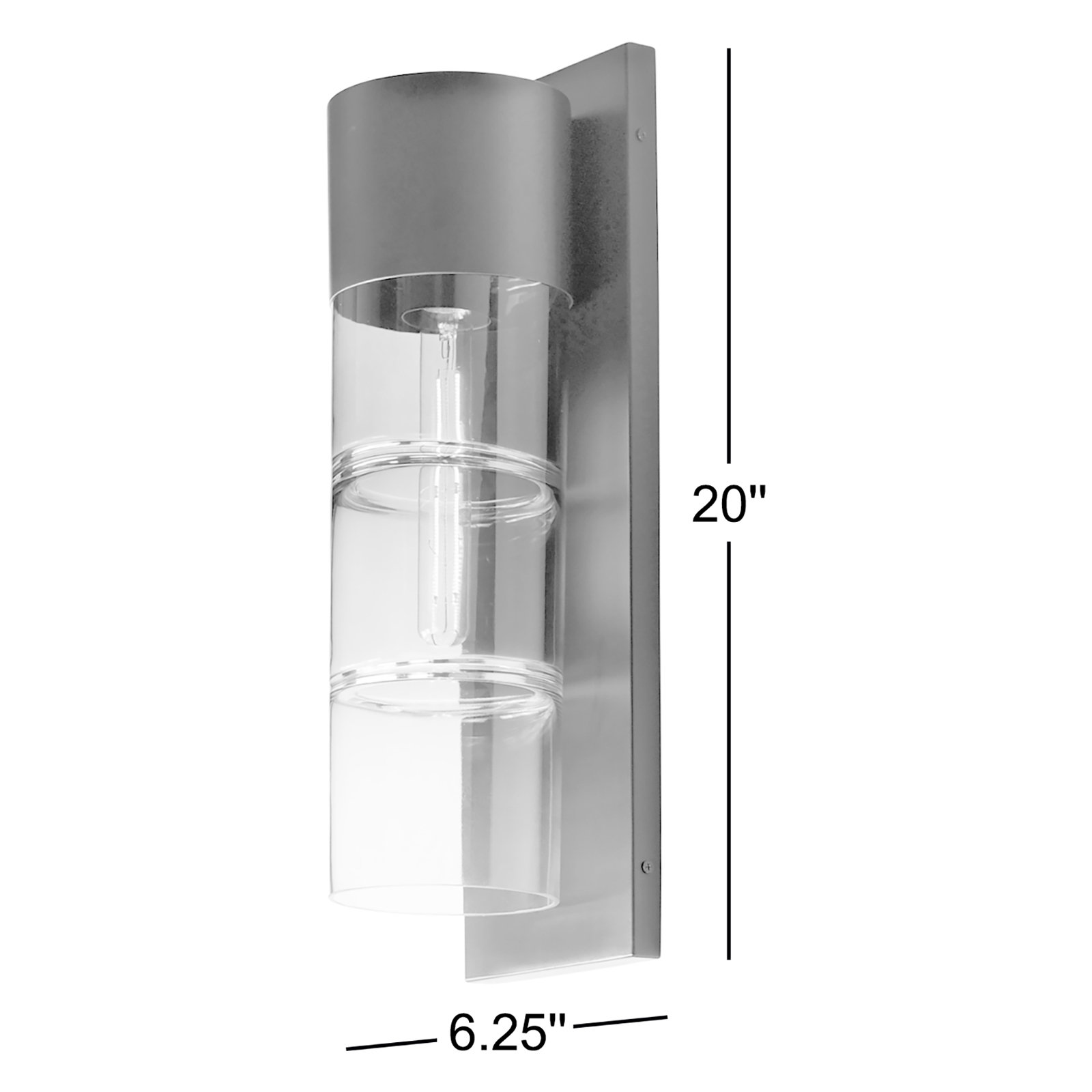 Capi Single Light Cylinder Outdoor Wall Light