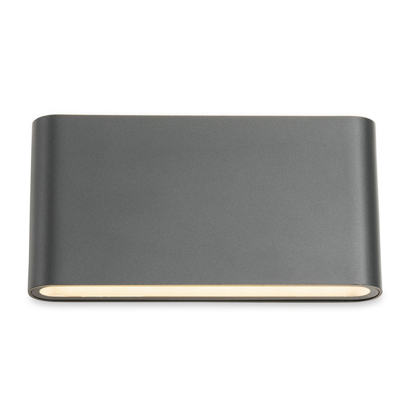 9cm H Integrated LED Outdoor Sconce, Graphite