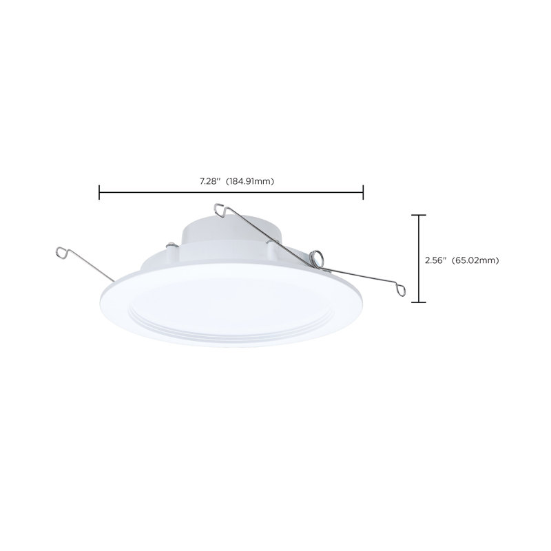 6'' Selectable Color Temperature Dimmable Air-Tight IC Rated LED Retrofit Recessed Lighting Kit