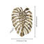 Décoration murale feuille d'or Monstera doré, art mural moderne en métal tropical Monstera
