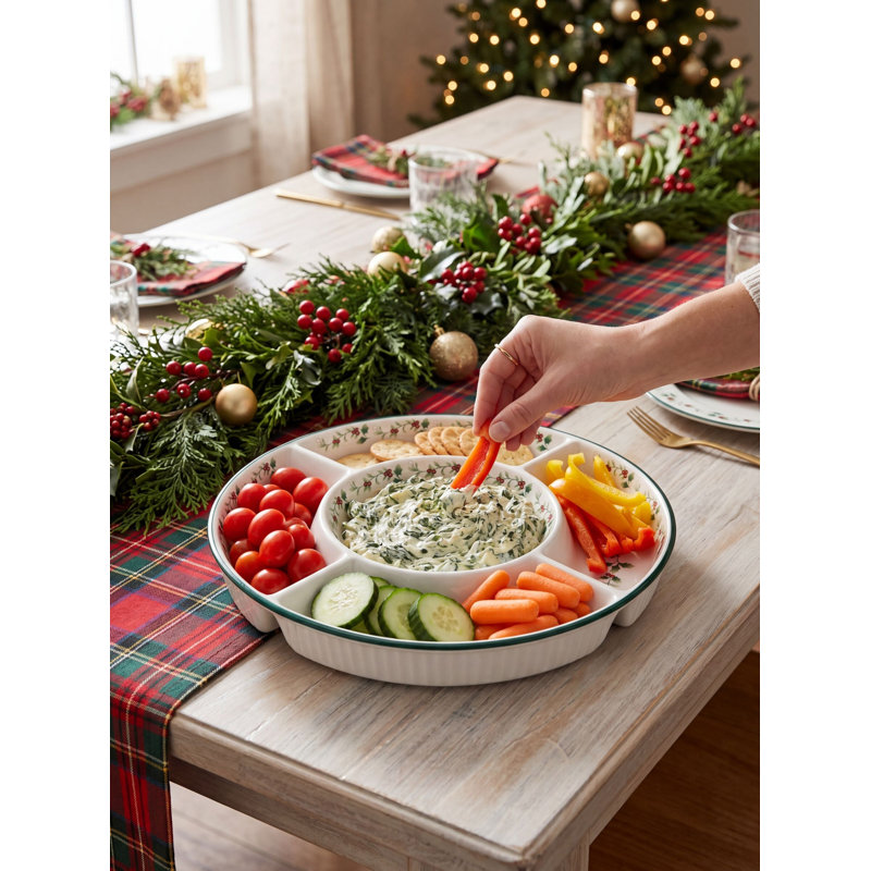 Pfaltzgraff Winterberry Chip and Dip Platter
