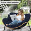 Coussin de chaise berçante d'extérieur, coussin de chaise Papasan de 6,3 po d'épaisseur-111508956