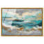 "Golden Tides", impression sur toile encadrée bleue et dorée par Art Remedy, cadre doré, 30 x 20-135655524-135655509