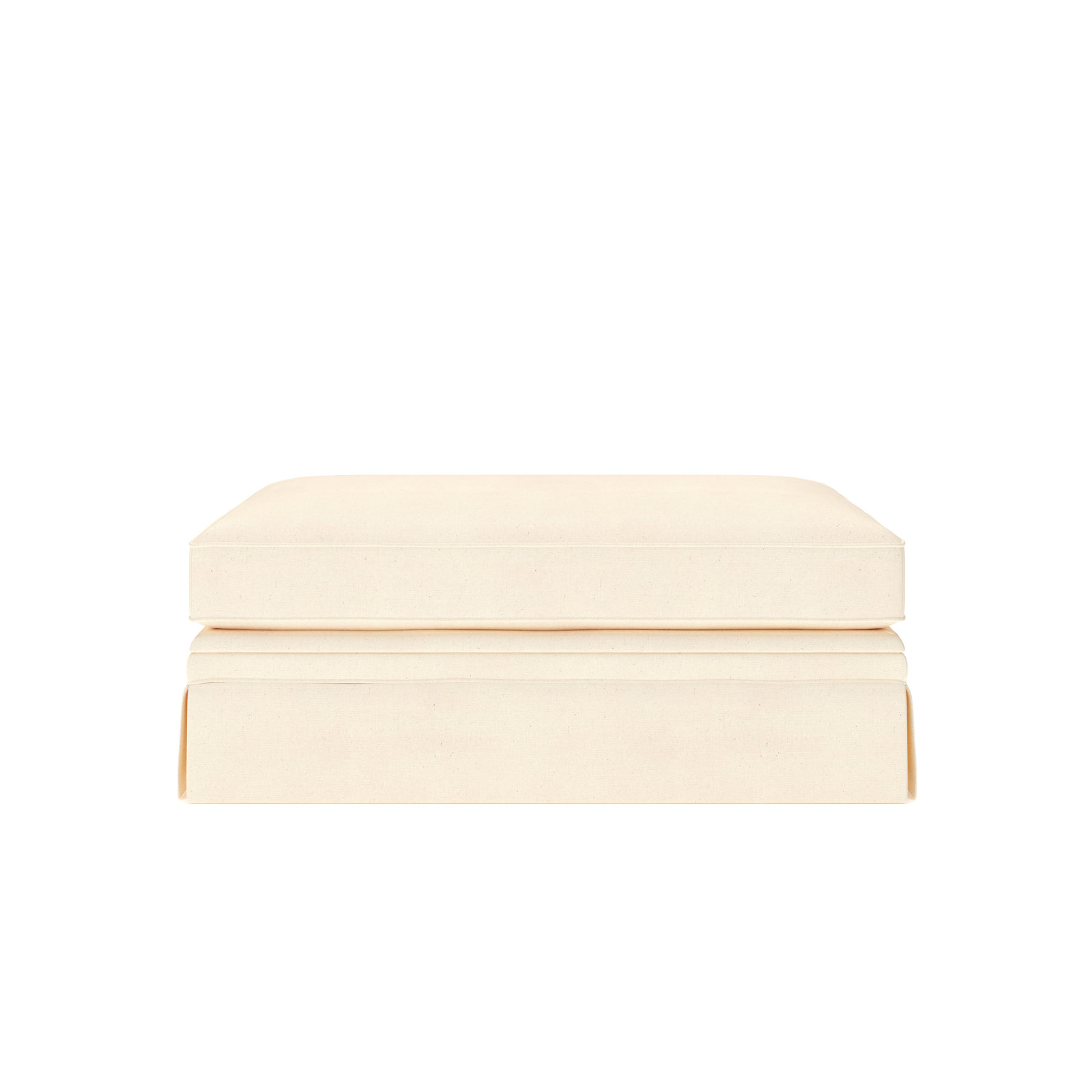 Shelby 47" Ottoman, Bayou Natural Canvas