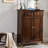 16 Pair Solid Wood Shoe Storage Cabinet