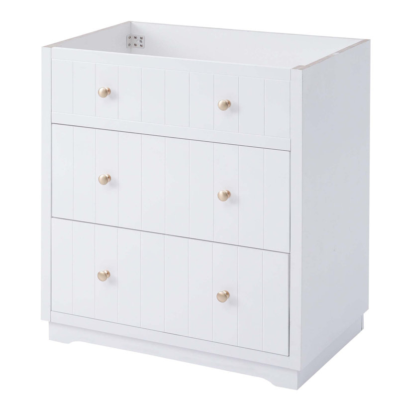 (Cabinet seulement) Base de meuble-lavabo avec 2 tiroirs