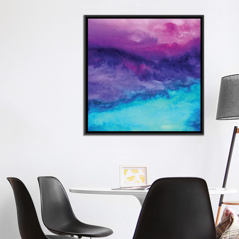 « the sound », reproduction sur toile, H 37 po x l 37 po x P 1,5 po, Toile avec cadre flottant noir, Pas de tapis