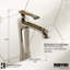 Robinet de salle de bain monocorps et monocommande avec bonde escamotable Karran Woodburn-62934968