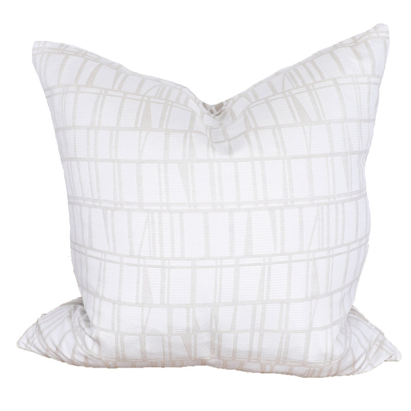 Coussin décoratif à plumes Frankaton, Beige