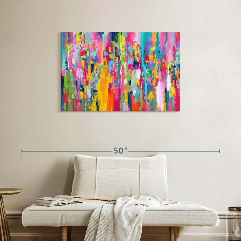 Avery Abstract Vibrant Mix IV, H 24 po x l 36 po