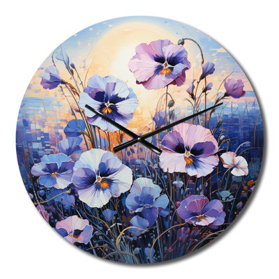Crystalynn - Horloge murale florale