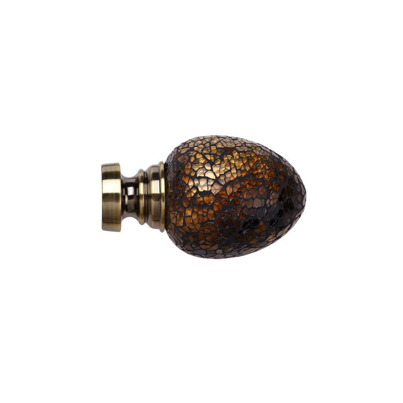 Poles Apart 26.67cm Finial, Antique Brass