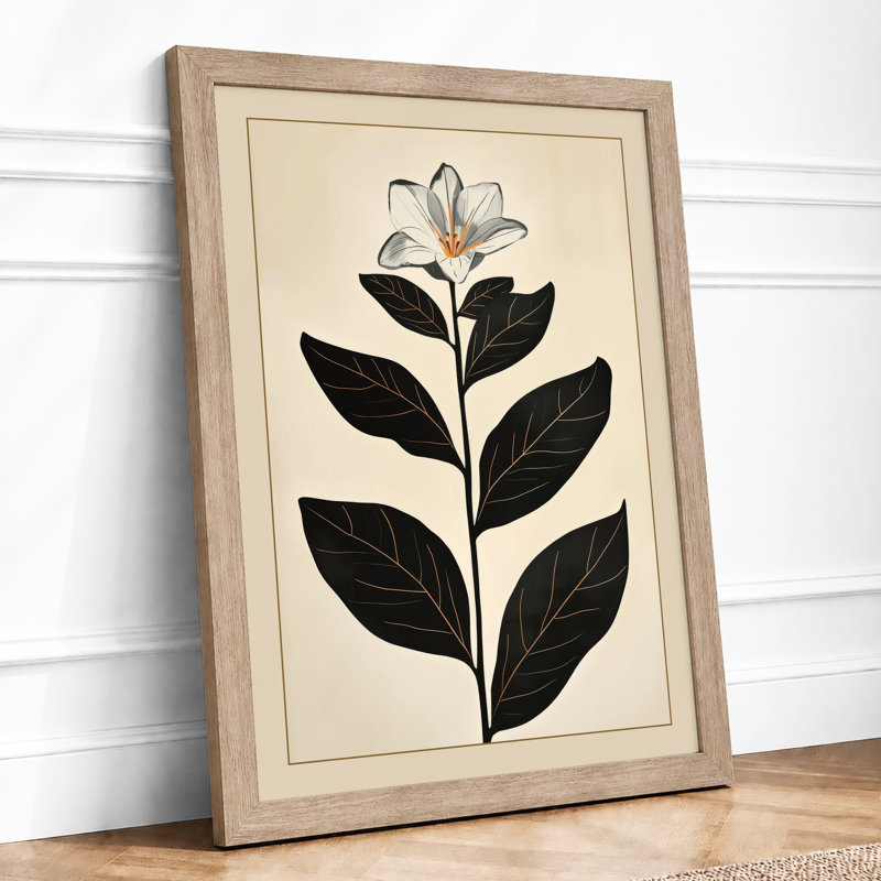 Study Botanical - Framed Print, A1 - 84.1 x 59.4 cm, Oak