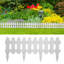 Bordures de jardin vidaXL 25 pièces, blanc, 393,7 po PP-49628644