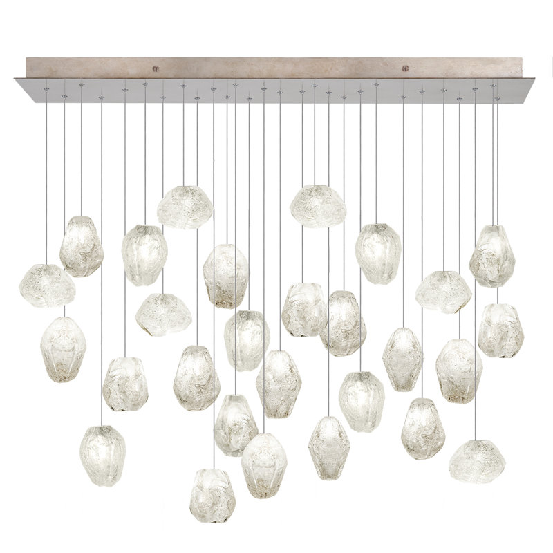 Luminaire suspendu naturel 54 po Natural Inspirations, Doré