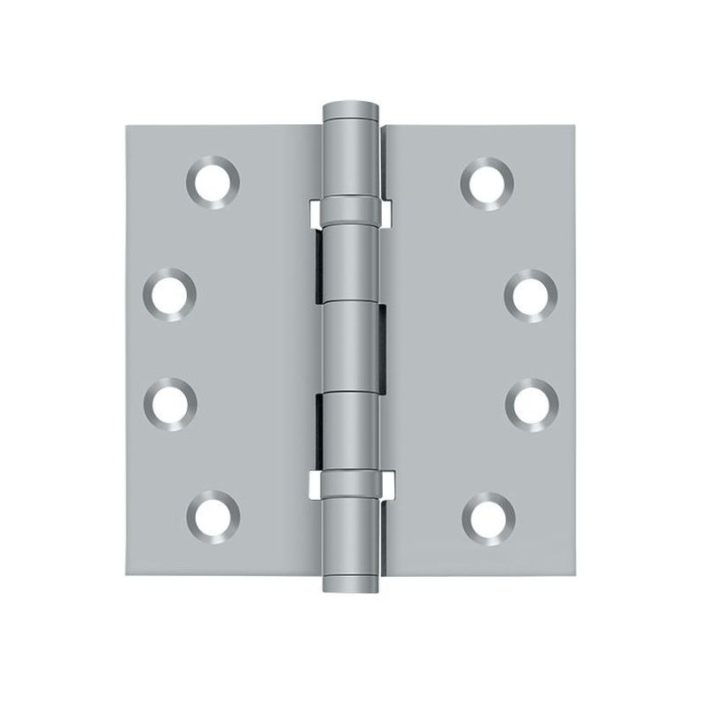 102'' x 102'' Butt Bearing Hinge, Brushed Chrome