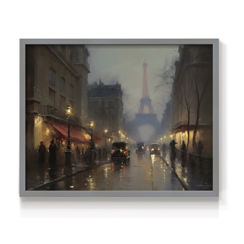 «Chirstmas Art» -CCCCLIXIX - Reproduction encadrée - Restickable, H 8 po x l 10 po, Gris