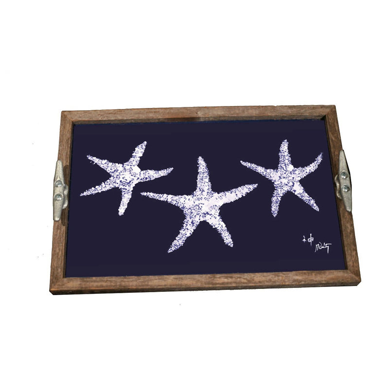 Handmade Starfish Art Food Serving Tray