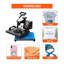 Presse à chaud pivotante 12 x 10 pouces pour t-shirts - Imprimante de transfert par sublimation numérique à pression réglable