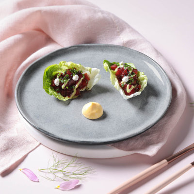 Metallica Commercial Dishwasher Safe 8.46'' Stoneware Salad Or Dessert Plate , Set of 6