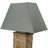 Hetrick 24" Natural Slate Outdoor Table Lamp with Grey Shade