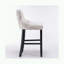 Ensemble de 2 tabourets de bar rembourrés en velours-562240947